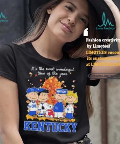 Official Kentucky Wildcats Peanuts Fall Is The Most Beautiful Time T Shirt