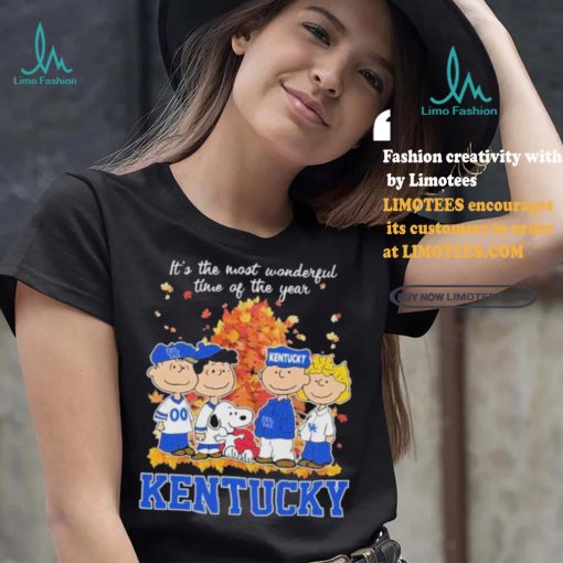Official Kentucky Wildcats Peanuts Fall Is The Most Beautiful Time T Shirt
