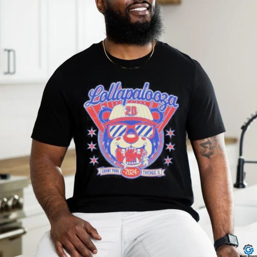 Official Lollapalooza Baseball August 1 4 2024 Grant Park Chiacago IL Concert shirt