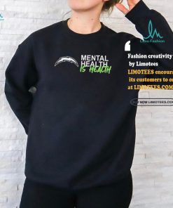 Official Los Angeles Chargers Mental Health Is Health Logo Shirt