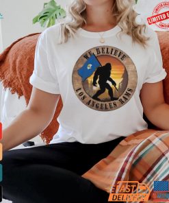 Official Los Angeles Rams 12 We Believe Bigfoot 2024 Shirt
