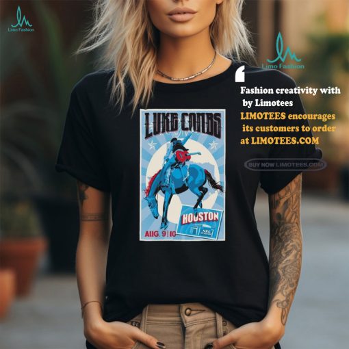 Official Luke Combs In Houston, TX On August 9, 2024 Tour Poster Shirt
