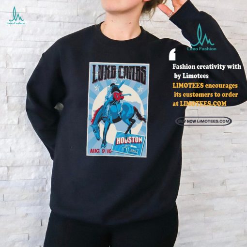Official Luke Combs In Houston, TX On August 9, 2024 Tour Poster Shirt