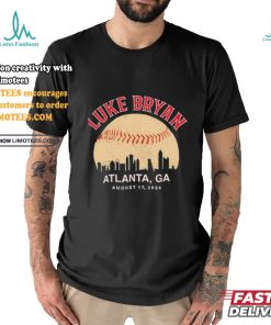 Official Luke bryan atlanta ga august 17 2024 concert T shirt