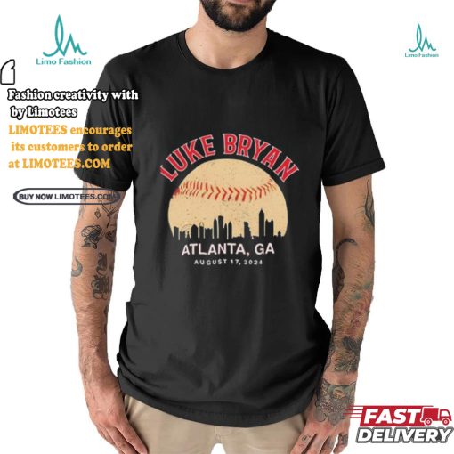 Official Luke bryan atlanta ga august 17 2024 concert T shirt