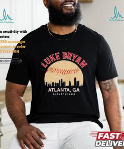 Official Luke bryan atlanta ga august 17 2024 concert T shirt