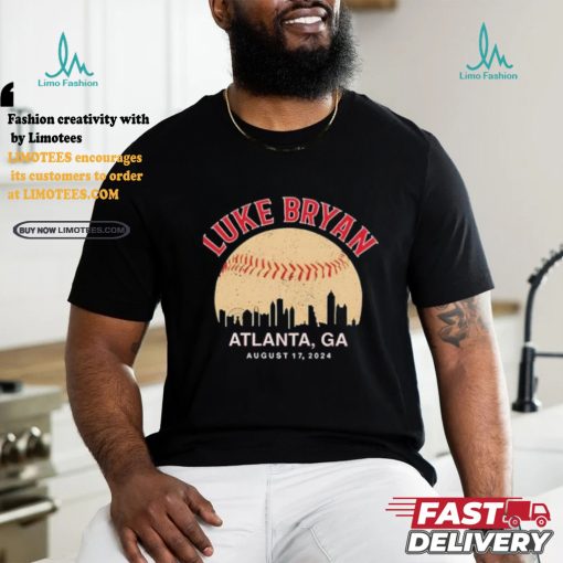 Official Luke bryan atlanta ga august 17 2024 concert T shirt