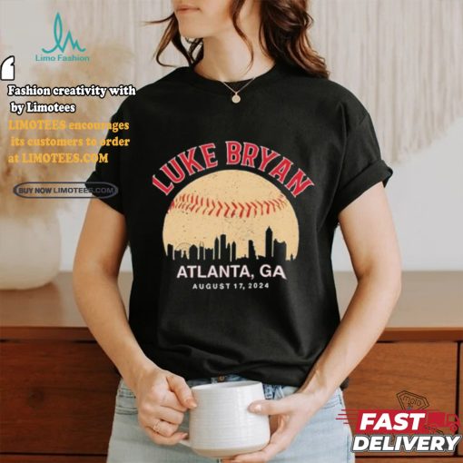 Official Luke bryan atlanta ga august 17 2024 concert T shirt