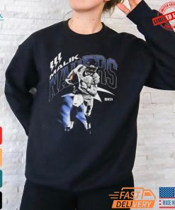 Official Malik Nabers New York Giants Retro Painting T Shirt