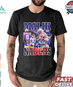 Official Malik Nabers New York Giants Vintage Style T Shirt
