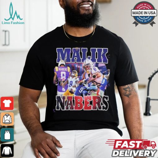 Official Malik Nabers New York Giants Vintage Style T Shirt