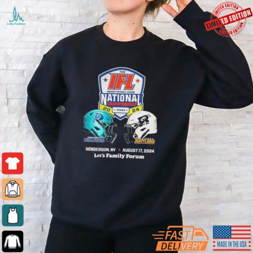 Official Massachusetts Pirates vs Arizona Rattlers 2024 The IFL National Championship Shirt