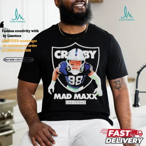 Official Maxx Crosby Las Vegas Raiders Mad Maxx Cartoon Shirt