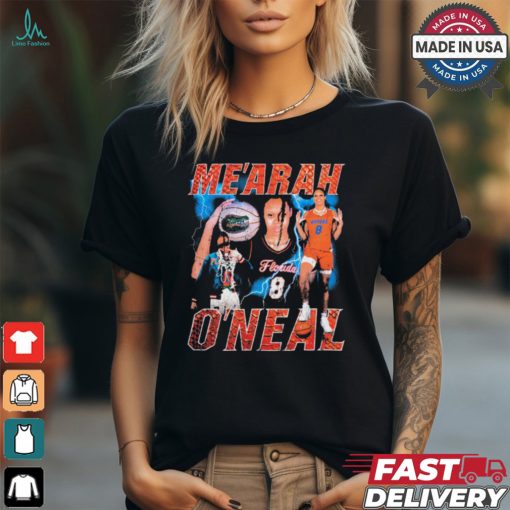 Official Me’Arah O’neal #8 Florida Gators Vintage NIL Graphic t shirt