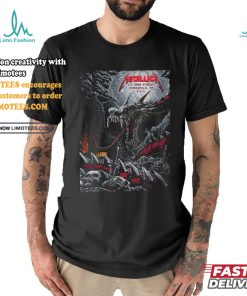 Official Metallica M72 Minneapolis M72 North American Tour 2024 In Minnesota US Full Show Combine Poster For Night 1 And 2 At US Bank Stadium On August 16 And 18 2024 T Shirt