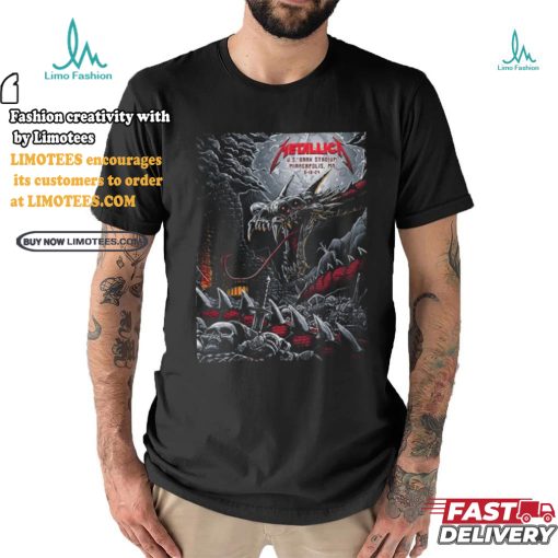 Official Metallica M72 Minneapolis M72 North American Tour 2024 In Minnesota US Full Show Combine Poster For Night 1 And 2 At US Bank Stadium On August 16 And 18 2024 T Shirt