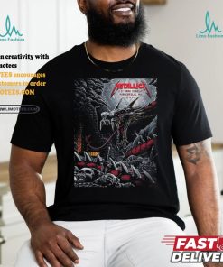 Official Metallica M72 Minneapolis M72 North American Tour 2024 In Minnesota US Full Show Combine Poster For Night 1 And 2 At US Bank Stadium On August 16 And 18 2024 T Shirt