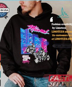 Official MiamI vice ghost black T shirt