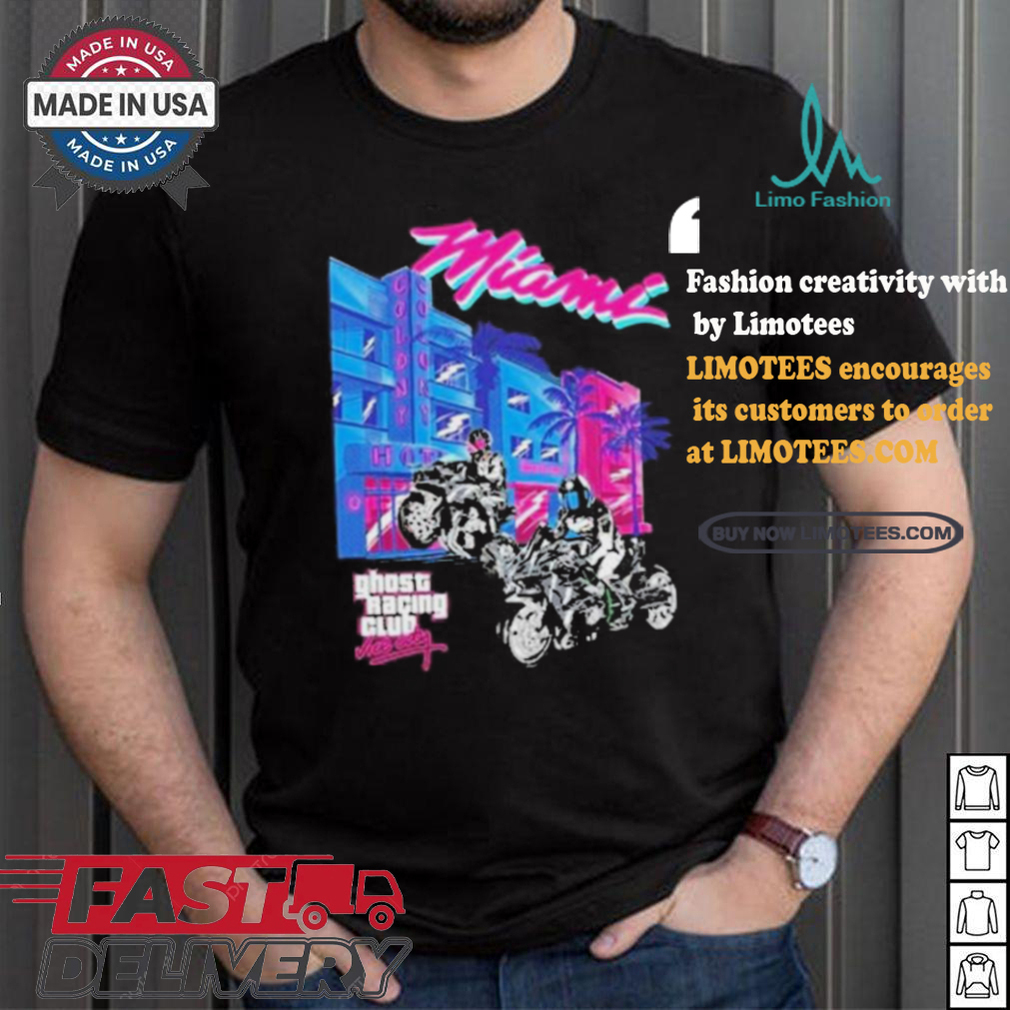 Official MiamI vice ghost black T shirt Official MiamI vice ghost black T shirt