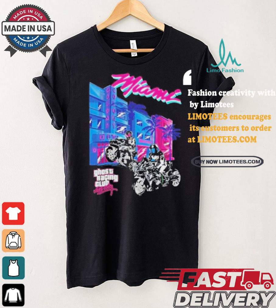 Official MiamI vice ghost black T shirt Official MiamI vice ghost black T shirt