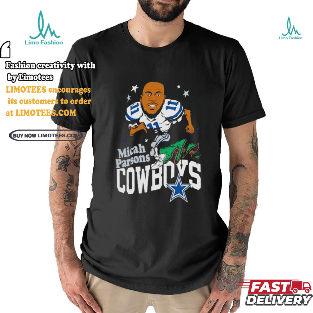 Official Micah Parsons Dallas Cowboys Homage Caricature Player Shirt Official Micah Parsons Dallas Cowboys Homage Caricature Player Shirt