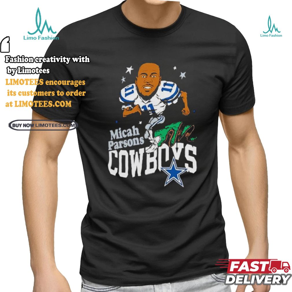 Official Micah Parsons Dallas Cowboys Homage Caricature Player Shirt Official Micah Parsons Dallas Cowboys Homage Caricature Player Shirt