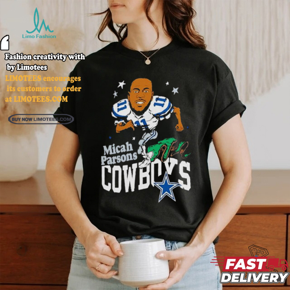 Official Micah Parsons Dallas Cowboys Homage Caricature Player Shirt Official Micah Parsons Dallas Cowboys Homage Caricature Player Shirt