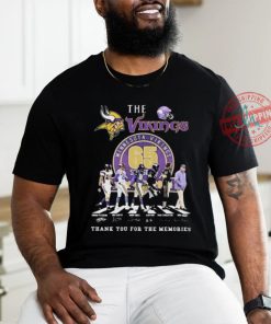 Official Minnesota Vikings Thank You For 65 Years Of Memories Signatures shirt