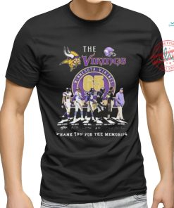 Official Minnesota Vikings Thank You For 65 Years Of Memories Signatures shirt, hoodie, sweater, long sleeve and tank top Official Minnesota Vikings Thank You For 65 Years Of Memories Signatures shirt