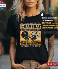 Official Mizzou Tigers Vs Vanderbilt Commodores 2024 Game Day Gold Shirt