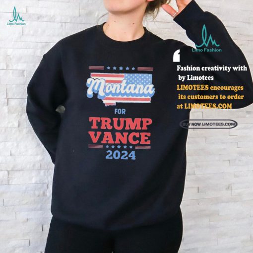 Official Montana Trump Vance 2024 Rally America t shirt