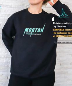 Official Morton wrestling apparel tiffany blue T shirt