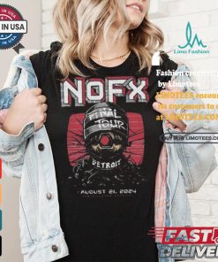 Official NOFX Aug 21 2024 Detroit MI Final Tour Painting t shirt