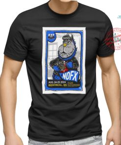 Official NOFX Canada Tour In Montreal QC On August 24 25 2024 Poster Shirt