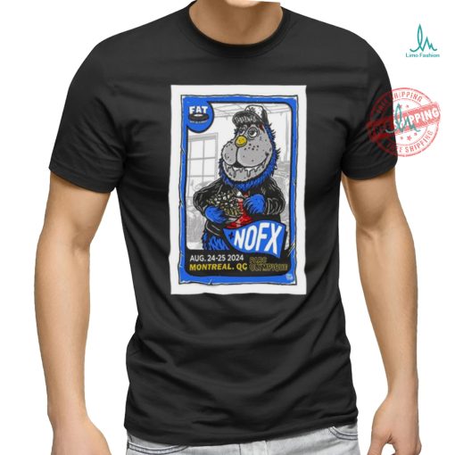 Official NOFX Canada Tour In Montreal QC On August 24 25 2024 Poster Shirt