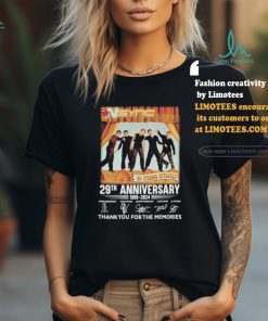 Official NSYNC No Strings Attached 29th Anniversary 1995 2024 Thank You For The Memories Signatures Shirt