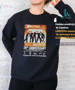 Official NSYNC No Strings Attached 29th Anniversary 1995 2024 Thank You For The Memories Signatures Shirt