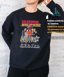 Official NSYNC x Deadpool And Wolverine Bye Bye Bye Thank You For The Memories Signatures Shirt