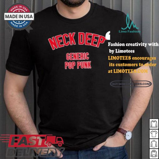 Official Neck deep generic pop punk T shirt