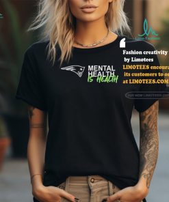 Official New England Patriots Mental Health Is Health Logo Shirt