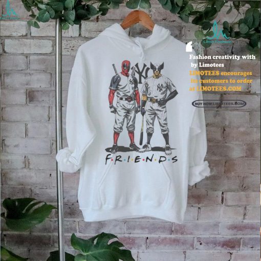 Official New York Yankees Friends Deadpool and Wolverine shirt