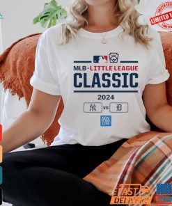 Official New York Yankees vs Detroit Tigers 2024 MLB Little League Classic Game Shirt