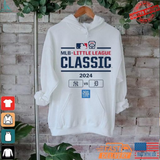 Official New York Yankees vs Detroit Tigers 2024 MLB Little League Classic Game Shirt