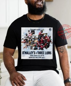 Official O’ Malley’s vs Three Lions 2024 Milwaukee Founders Cup Championship Brown Deer Park shirt