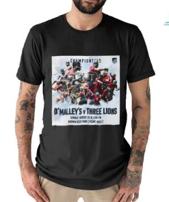 Official O’ Malley’s vs Three Lions 2024 Milwaukee Founders Cup Championship Brown Deer Park shirt