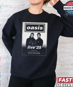 Official OASIS Live ’25 11th July Heaton Park Manchester poster t shirt