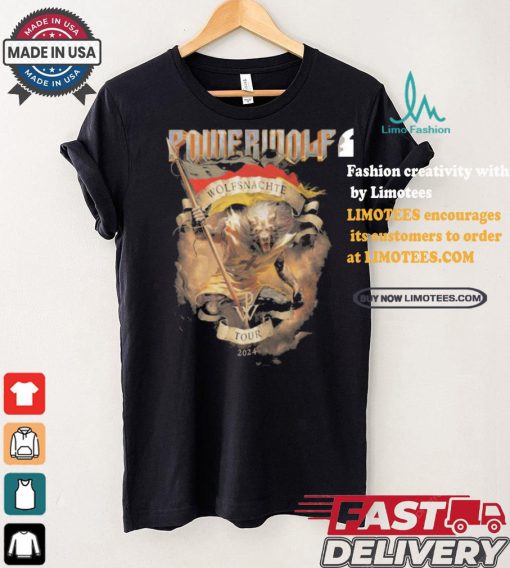 Official Oberhausen Powerwolf Wolfsnächte Tour 2024 shirt