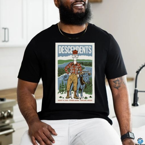 Official Official August 10 2024 Pioneer Square Portland OR Descendents Poster Shirt