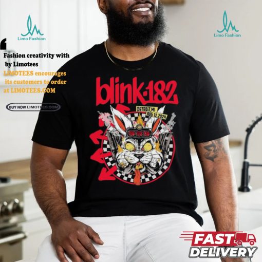 Official Official Blink 182 Detroit, MI August, 12 2024 Event Shirt