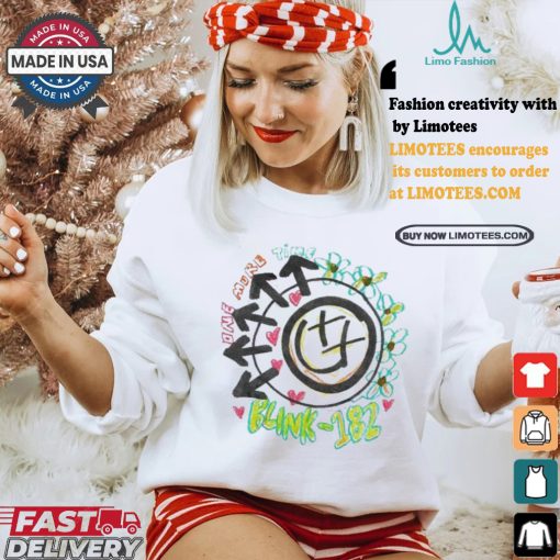 Official Official Blink 182 One More Time Smiley Sketch Shirt